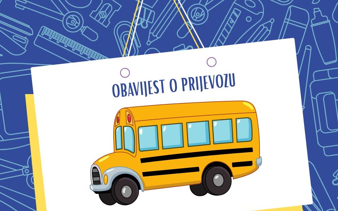 Obavijest o prijevozu za učenike
